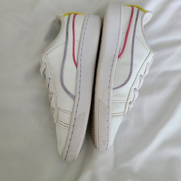 PUMA Shoes Girls Toddler 10C White Vikky v2 Court-Style Sneakers - Picture 5 of 5